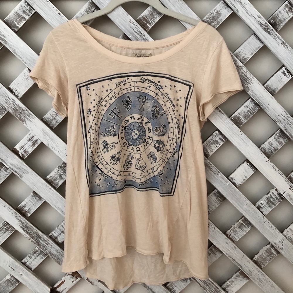 Lucky brand astrology graphic tee
